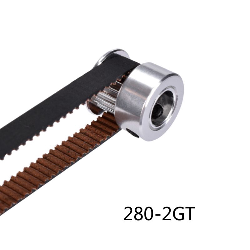 Dây curoa GT2 bằng cao su chống mài mòn chống trượt vòng lặp kín 6mm