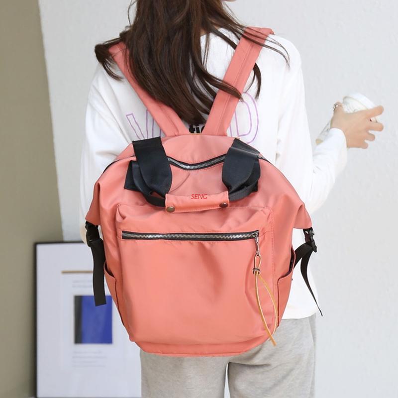 Ba Lô Nylon Dung Tích Lớn Cho Nữ Tuổi Teen