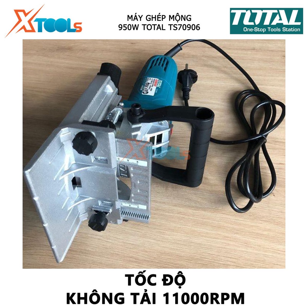Máy ghép mộng Total TS70906 | máy đục mộng nguồn vào 950W đường kính lưỡi 100mm tốc độ không tải 11000rpm - [CHÍNH HÃNG]