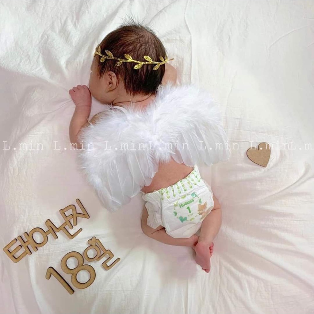 Cánh thiên thần chụp ảnh cho baby