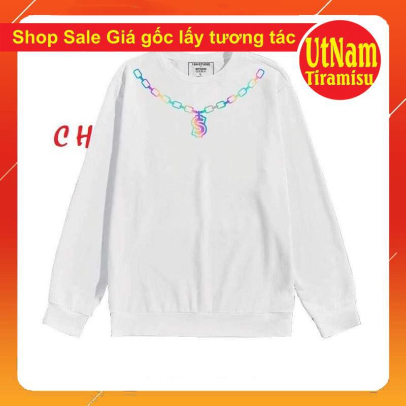 áo thun Dài Tay phản quang vòng cổ xích đô Kiểu dáng Unisexfreesize 40-50kg mặc đẹpPhong cách Hàn Quốc