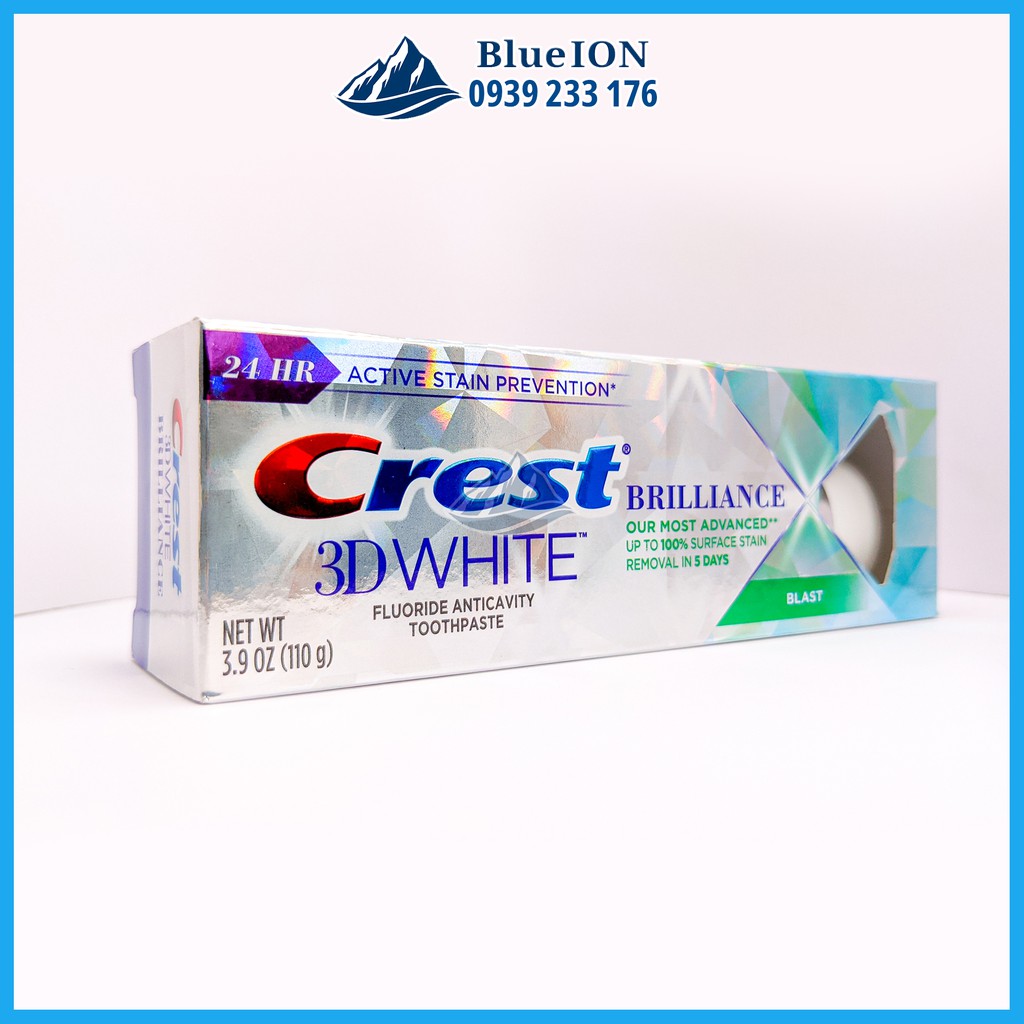 [Hàng Mỹ] Kem đánh răng Crest 3D White Brilliance Blast