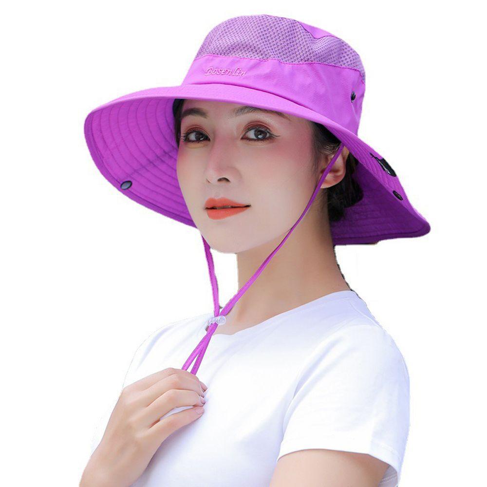 Mũ Rộng Vành Chống Nắng / Tia UV Thiết Kế Thoáng Khí Thời Trang Đi Biển Xinh Xắn Cho Nữ