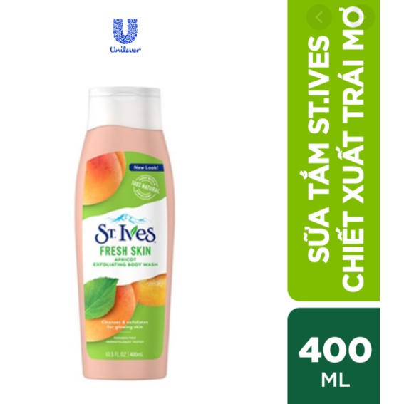 Sữa tắm St ives hương muối biển, yến mạch, cam chanh, huong mơ 473ml | BigBuy360 - bigbuy360.vn