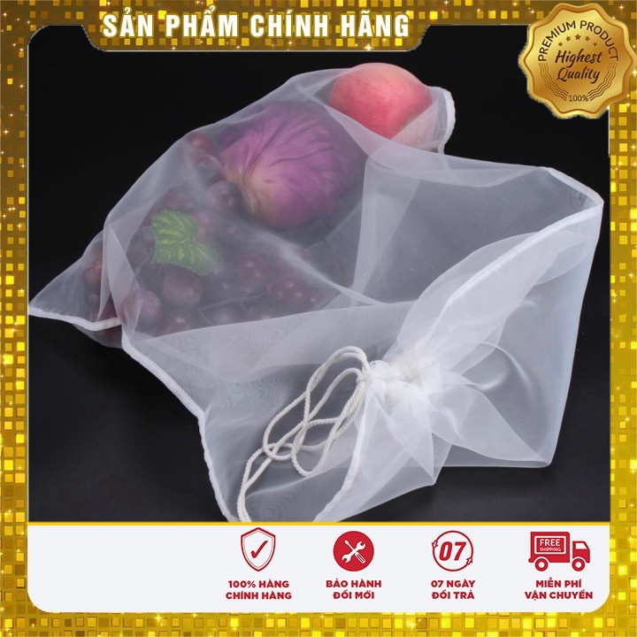 ] 10 Túi Vải Lưới Bọc Trái Cây Siêu Bền - Chống Ruồi, Chim, Côn Trùng Hút Chích - Chịu Nắng Mưa Quanh Năm ><