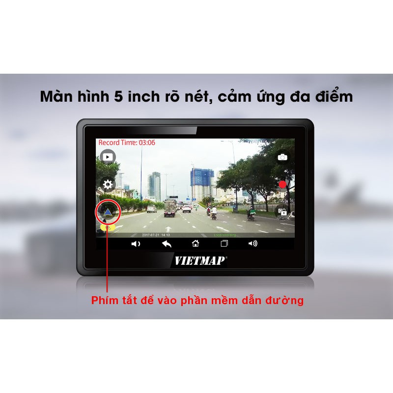 Camera giám sát hành trình cho xe ô tô Camera Vietmap W810 đen