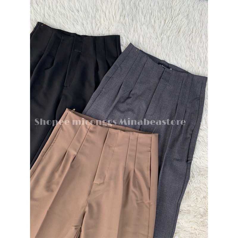 Quần baggy công sở cạp cao #2 nút loại đẹp (sẵn hàng) | BigBuy360 - bigbuy360.vn