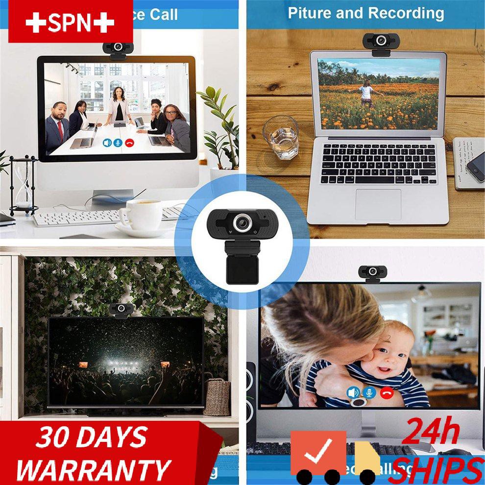 Webcam Hd 1080p Tích Hợp Micro Tự Động Lấy Nét Màu Sắc Dành Cho Laptop / Máy Tính Bàn | BigBuy360 - bigbuy360.vn