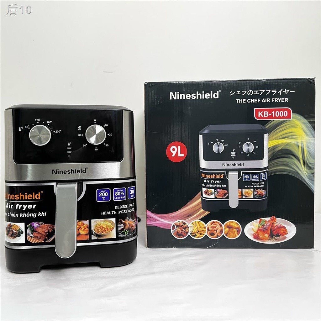 Nồi chiên không dầu Nineshield dung tích 8 lít hàng chính hãng