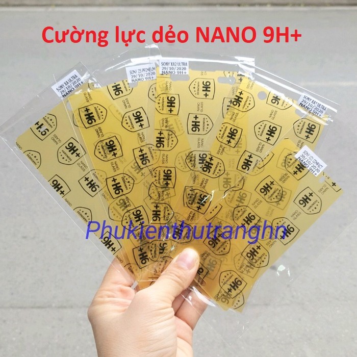 Cường lực dẻo Nano 9H+ Sony XA ULTRA/ Z5 PREMIUM/ XA2 ULTRA/ XA1 ULTRA/ Z1 COMPACT chống va đập- sứt mẻ cạnh full 98%