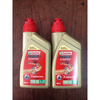 2 chai nhớt xe máy Castrol Power1 Scooter 4-AT 10W-40 800ml