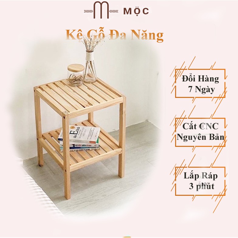 Kệ Gỗ Thông Mộc Đa Năng Phong Cách Hàn Quốc