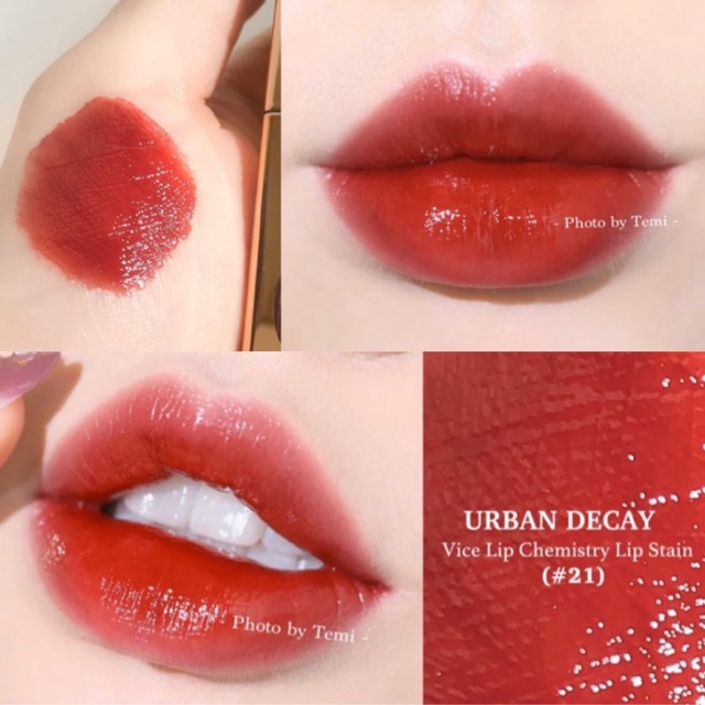 OFF 50% SON BÓNG URBAN DECAY VICE LIP CHEMISTRY LASTING GLASSY TINT MÀU 21, PHYSIQUE, STACKED
