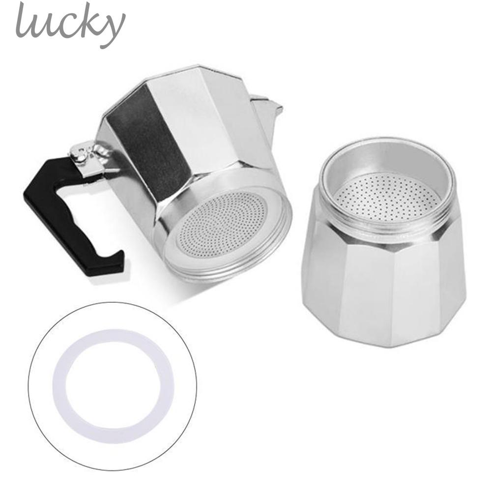 LUCKY~3 Silicone Seals And 1 Aluminum Filter For Espresso Pot Moka Pot Accessories cXnTsm FQHKIx#Ready Stock