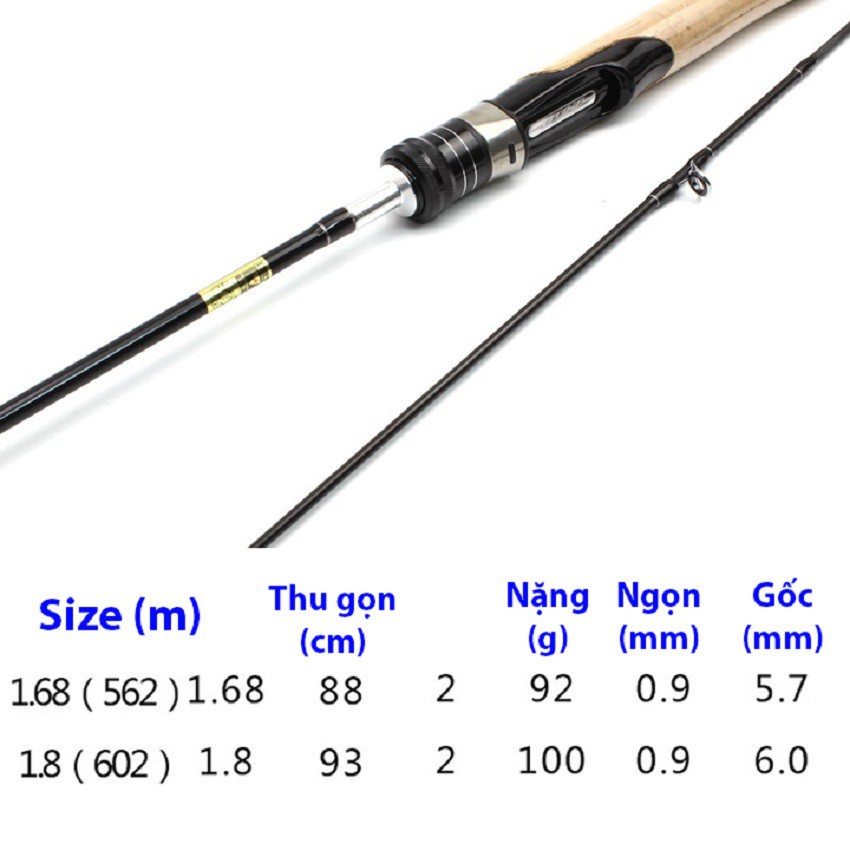 cần câu lure suối ul [ HÀNG SỊN HIẾM ]168ul dài 1m68 và 1m8 -SANAMI FISHING