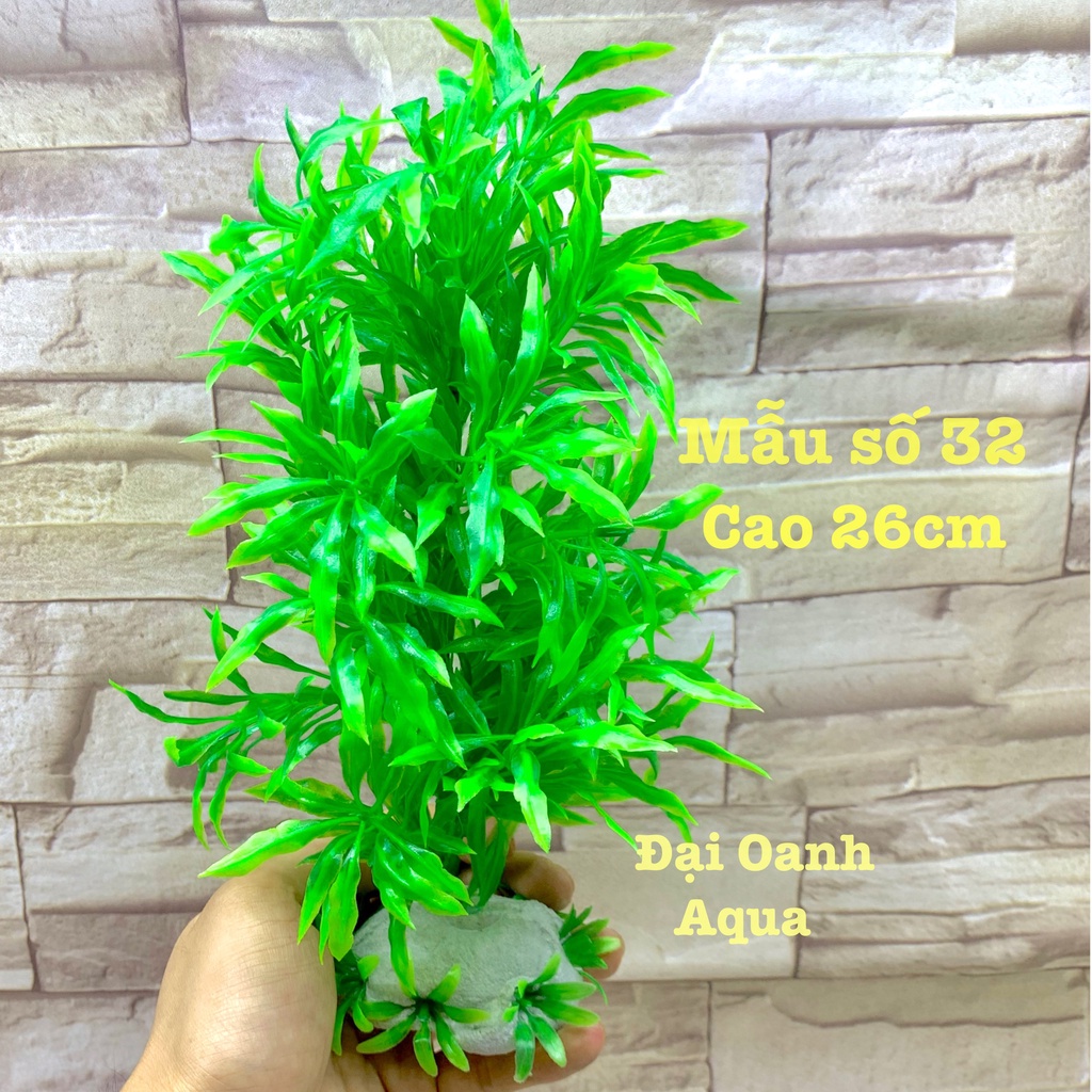 Cây Nhựa Giả Thủy Sinh Trang Trí Bể Cá Cảnh, Cây Nhựa Thế Nhỏ Giá Rẻ