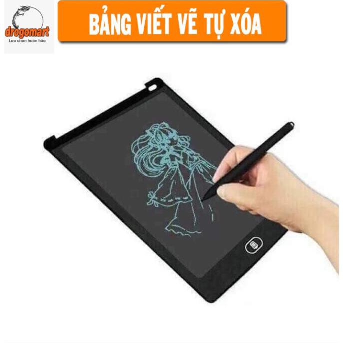 ( FREESHIP 99K ) Bảng viết vẽ thông minh LCD tự xóa chỉ bằng một nút bấm size 8,5 inch (kèm video)