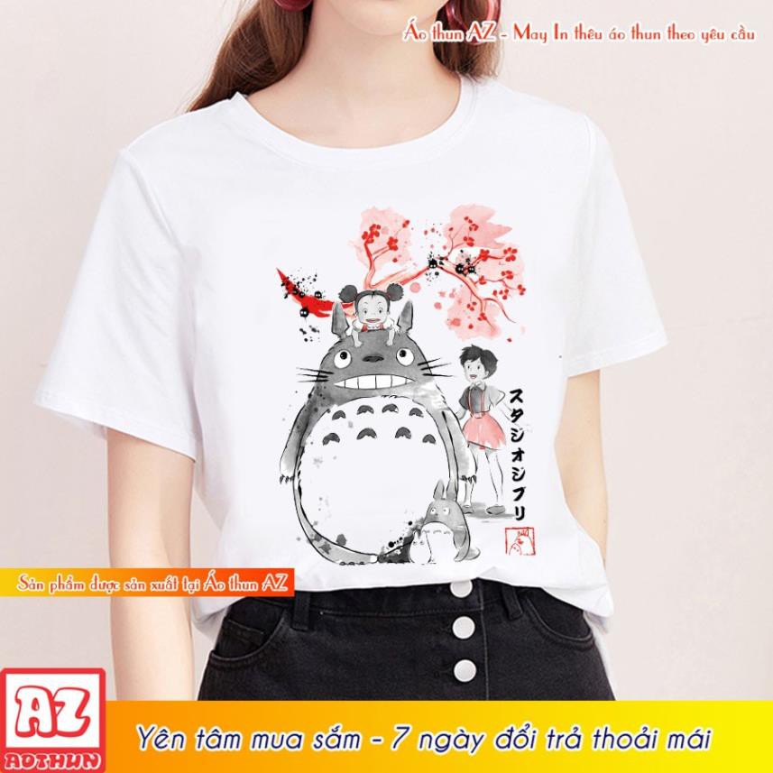 Áo thun Nam AZ - Totoro Ghibli Phim - Form Rộng BIGSIZE F651