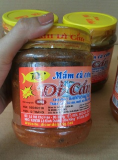 Mắm cá cơm Dì Cẩn hũ lớn 800g