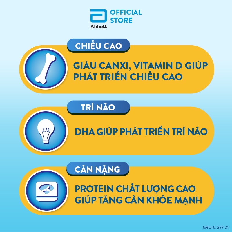 [HSD T4-2025] [Tặng Gối Đi Xe Hưu] Sữa Bột Abbott Grow 4 Hộp 900g.