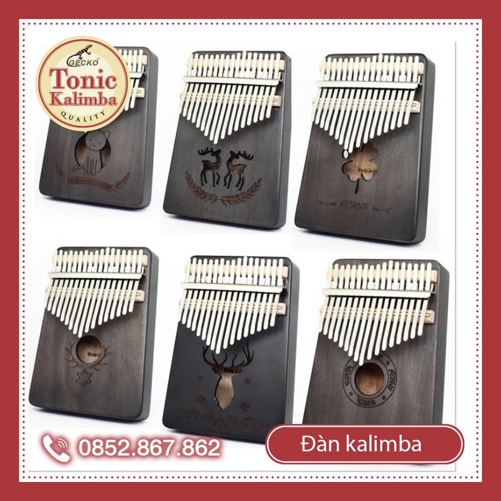 Đàn kalimba Tonic 17 phím gỗ đen huyền bí -KRUS-IN-BLACK-M17 giá siêu sốc