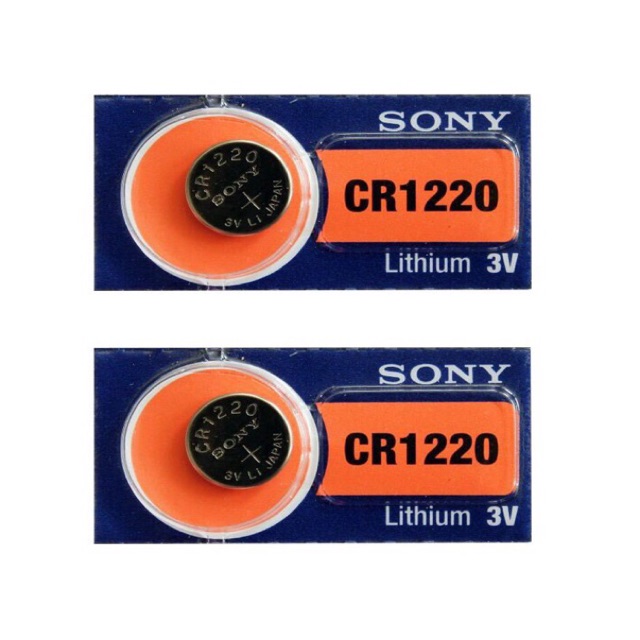 Combo 2 Viên Pin CR1220 Sony Lithium 3V Vỉ 1 Viên