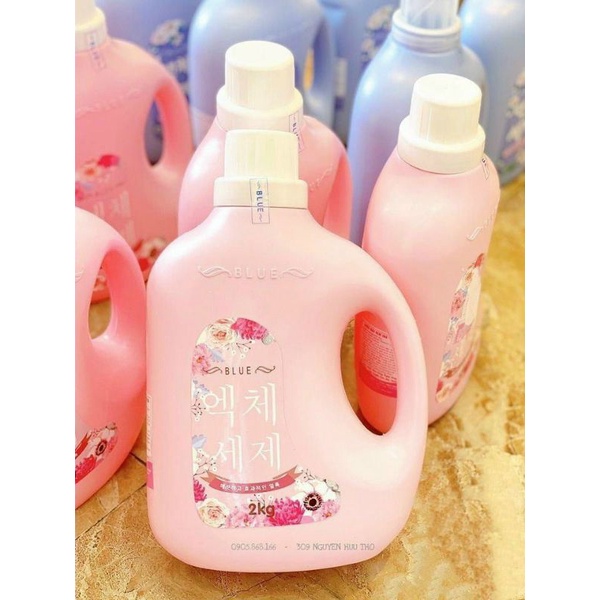 SIÊU HOT Can Nước Giặt Blue Chính Hãng Công Nghệ Hàn Quốc 2000Gr hương Thảo Mộc, Nước Hoa