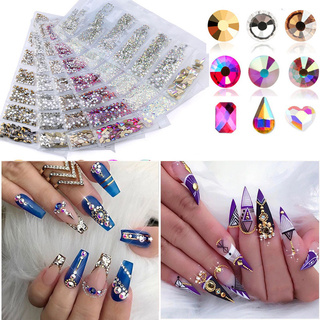 Hộp 1728 Đá 3d Đính Móng Nghệ Thuật