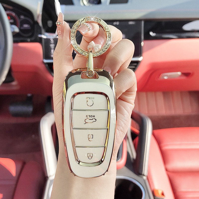 Ốp bảo vệ chìa khóa Hyundai Santafe , Tucson 2022 Cao Cấp