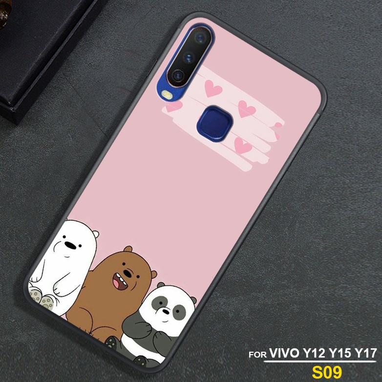 ỐP LƯNG VIVO Y12 - VIVO Y15 - VIVO Y17 - VIVO Y11 -VIVO U10 IN HÌNH GẤU WE BARE BEARS NHIỀU HÌNH ĐẸP GIÁ RẺ NHẤT