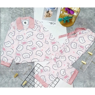 Bộ ngủ pyjama mặc nhà lụa