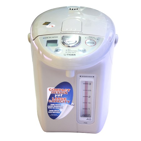 Bình thủy điện Tiger PDR-S40W - 4 lít hàng chính hãng nhập khẩu nhật bản