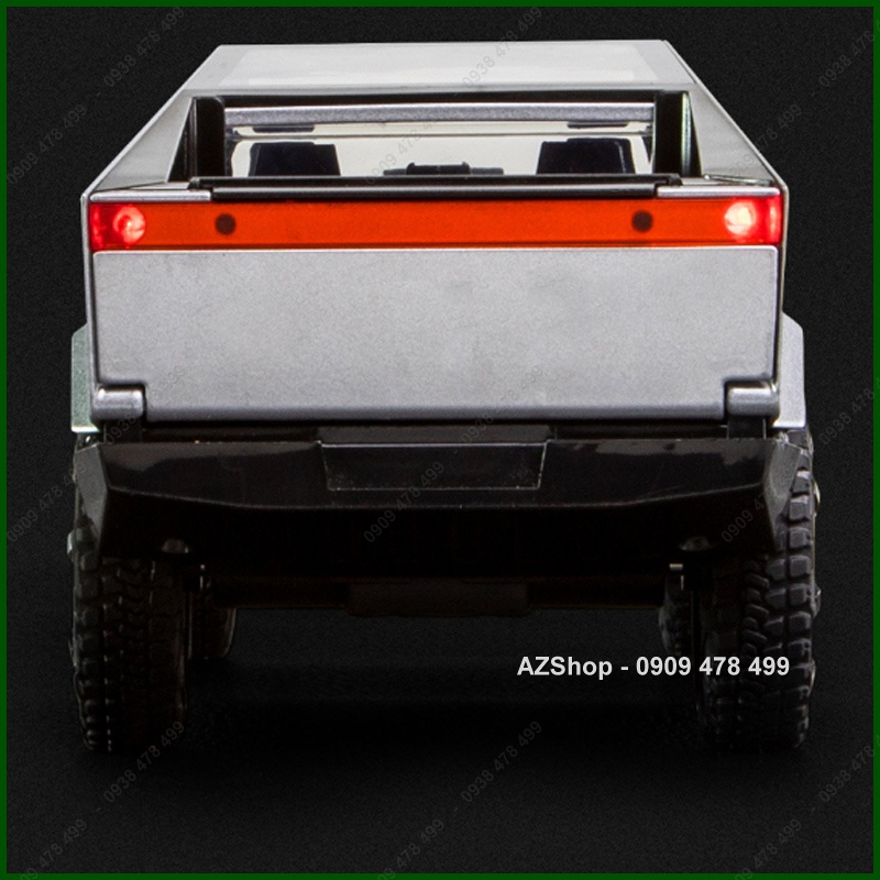 Mô Hình Kim Loại Xe Bọc Thép Tesla CyberTruck Kèm Motor - Tỉ Lệ 1:24