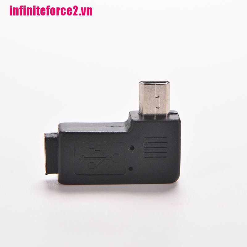 Bộ 2 Đầu Chuyển Đổi Usb Micro 5pin Female Sang Mini 5pin Male 90 Độ | BigBuy360 - bigbuy360.vn