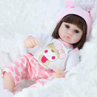 Đồ chơi búp bê mềm bằng silicon mô phỏng em bé thật 42cm làm quà tặng Giáng Sinh