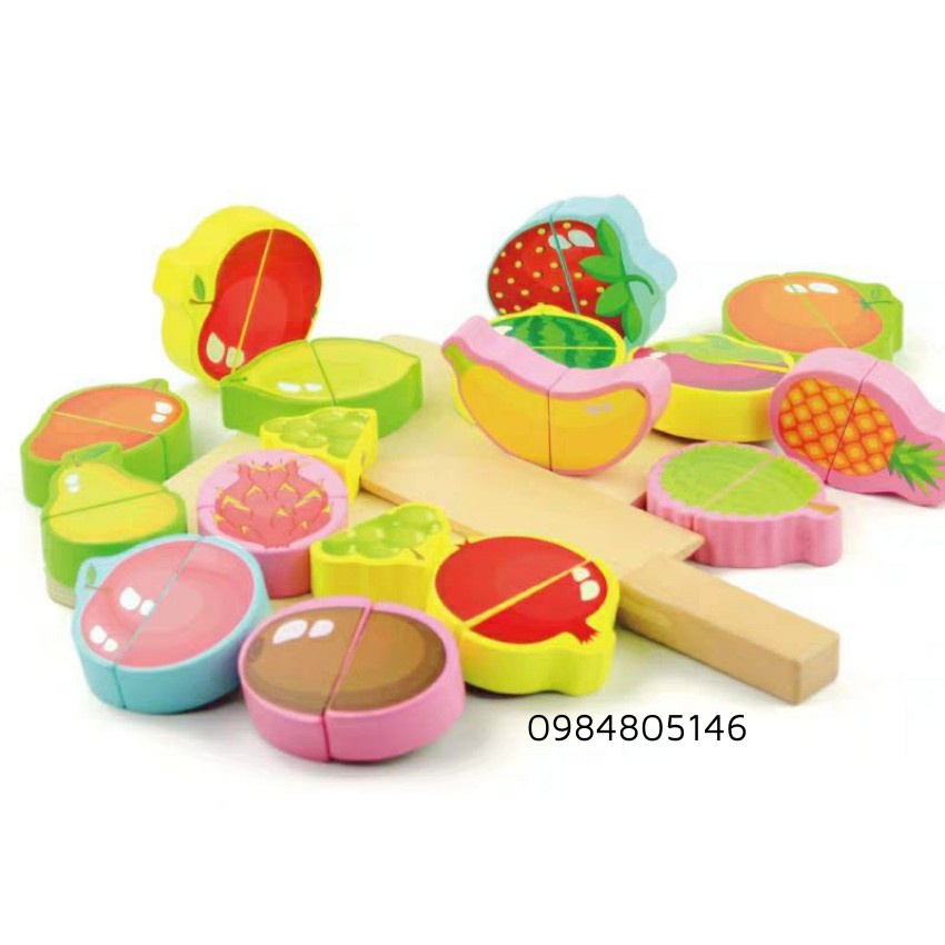 Bộ cắt hoa quả nam châm 16 loại quả