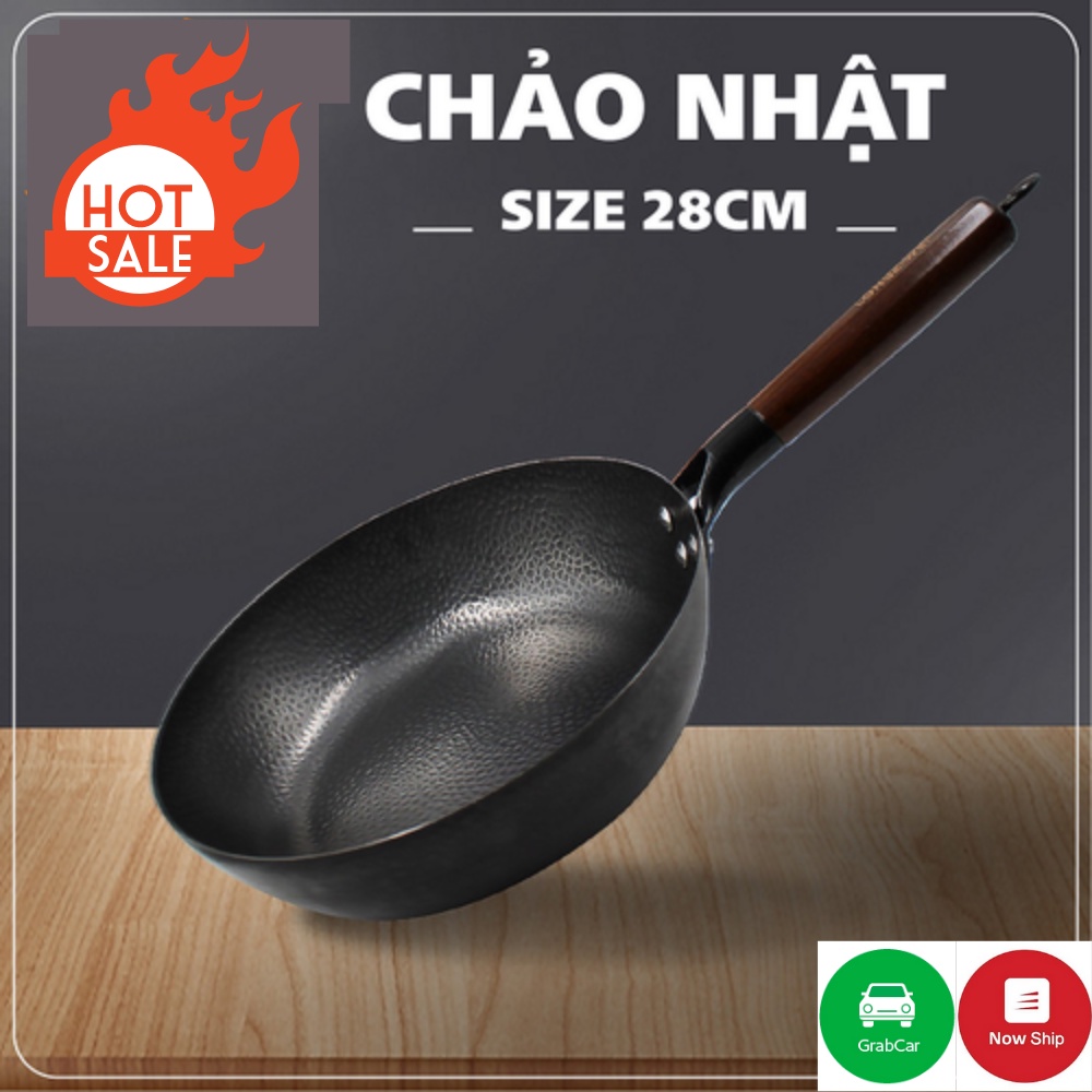 Chảo Chống Dính Tefon Sâu Lòng Nhật Bản Cao Cấp Longziwei- tkesi Size 28cm - Hàng Hót 2021