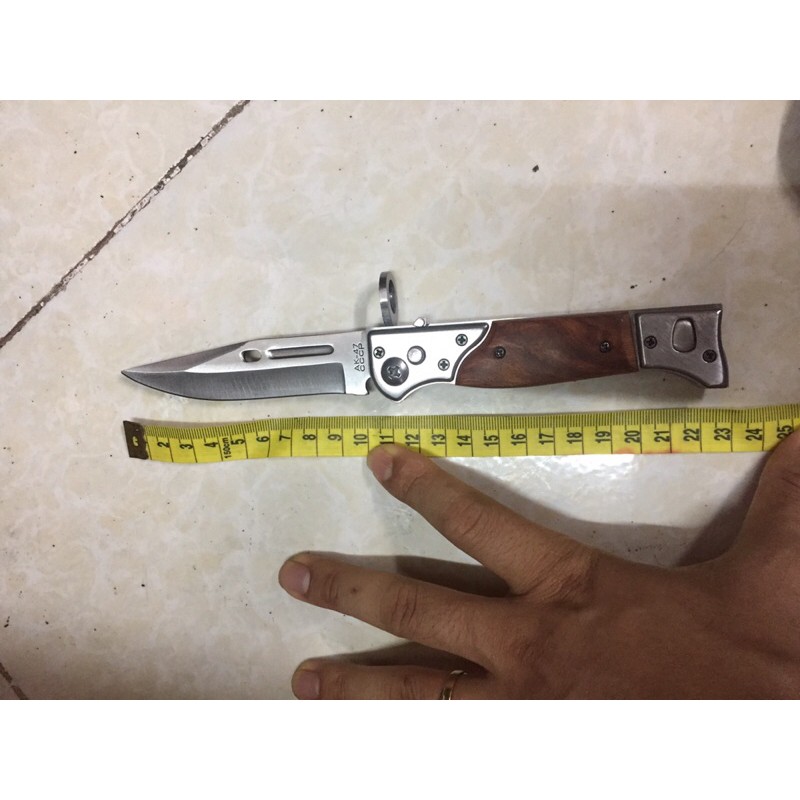 Dao phượt gấp cán gỗ cccp35cm