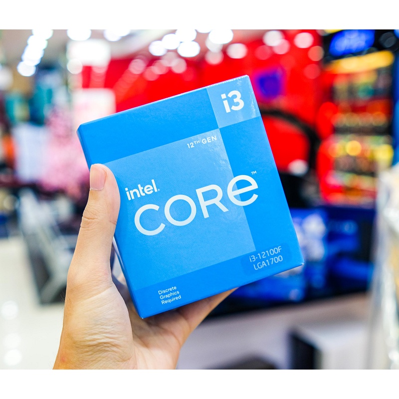 Bộ vi xử lý Intel Core i3 12100F - Bảo hành 36 Tháng Full box nhập khẩu