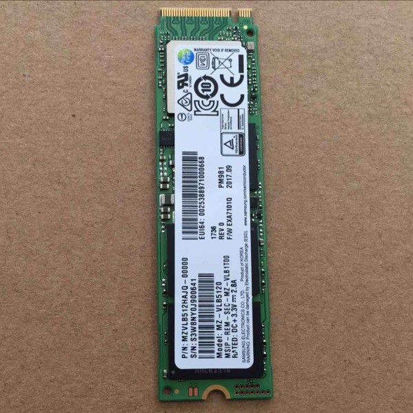 SSD M.2 PCIe NVMe Samsung PM981 512GB - bảo hành 3 năm | WebRaoVat - webraovat.net.vn