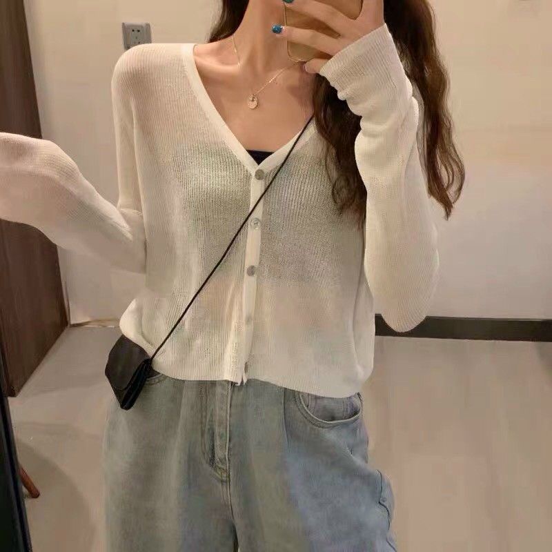 Áo cadigan khuy mỏng hàng QC | BigBuy360 - bigbuy360.vn