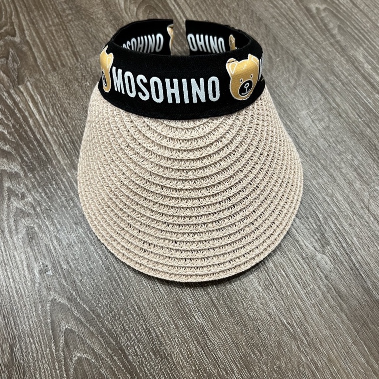 Mũ cói nửa đầu lưỡi chai cho bé, phối cùng họa tiết hoạt hình ngộ nghĩnh, chống nắng đi chơi du lịch siêu đẹp