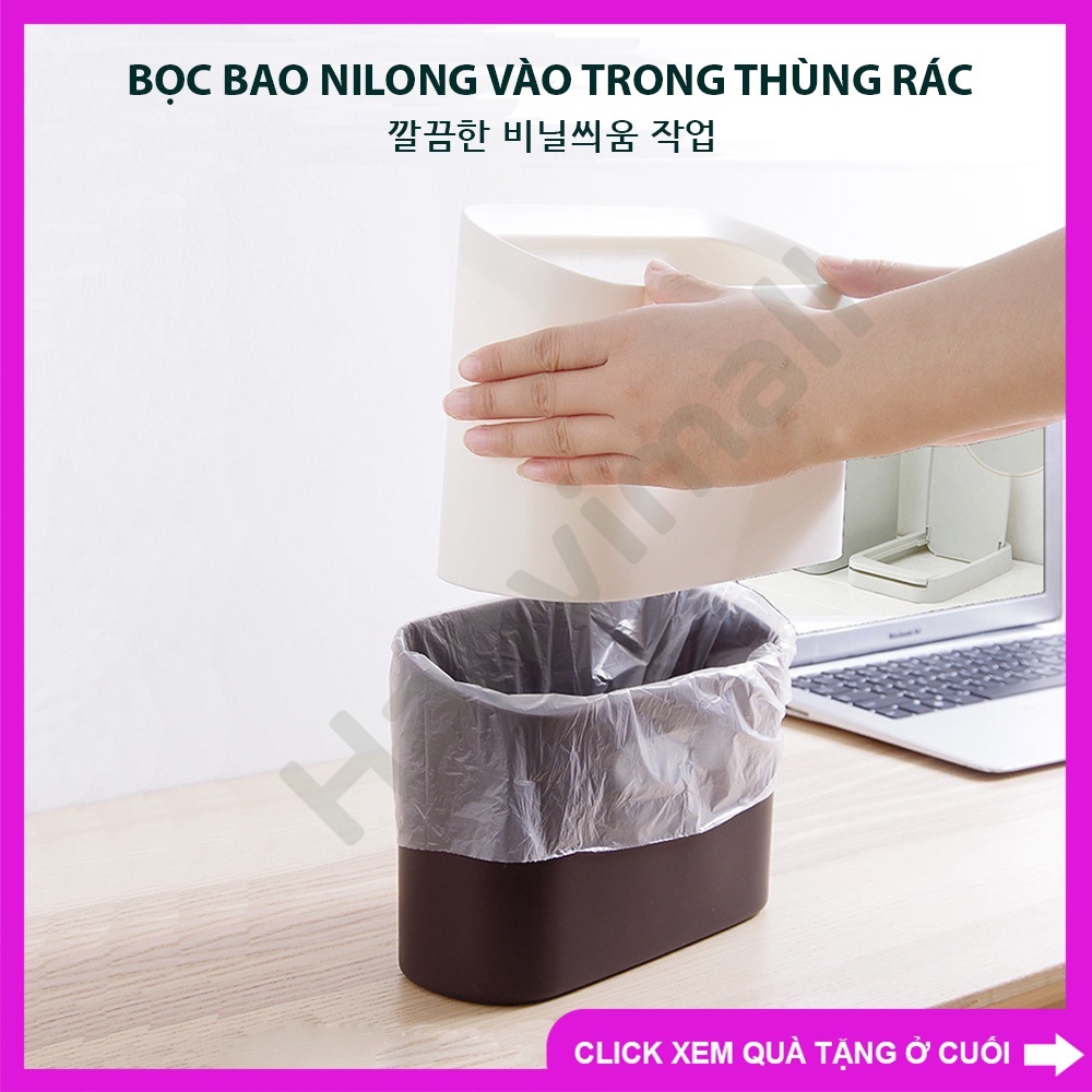 Hộp/thùng nhựa mini để bàn tiết kiệm diện tích, sử dụng được nhiều mục đích