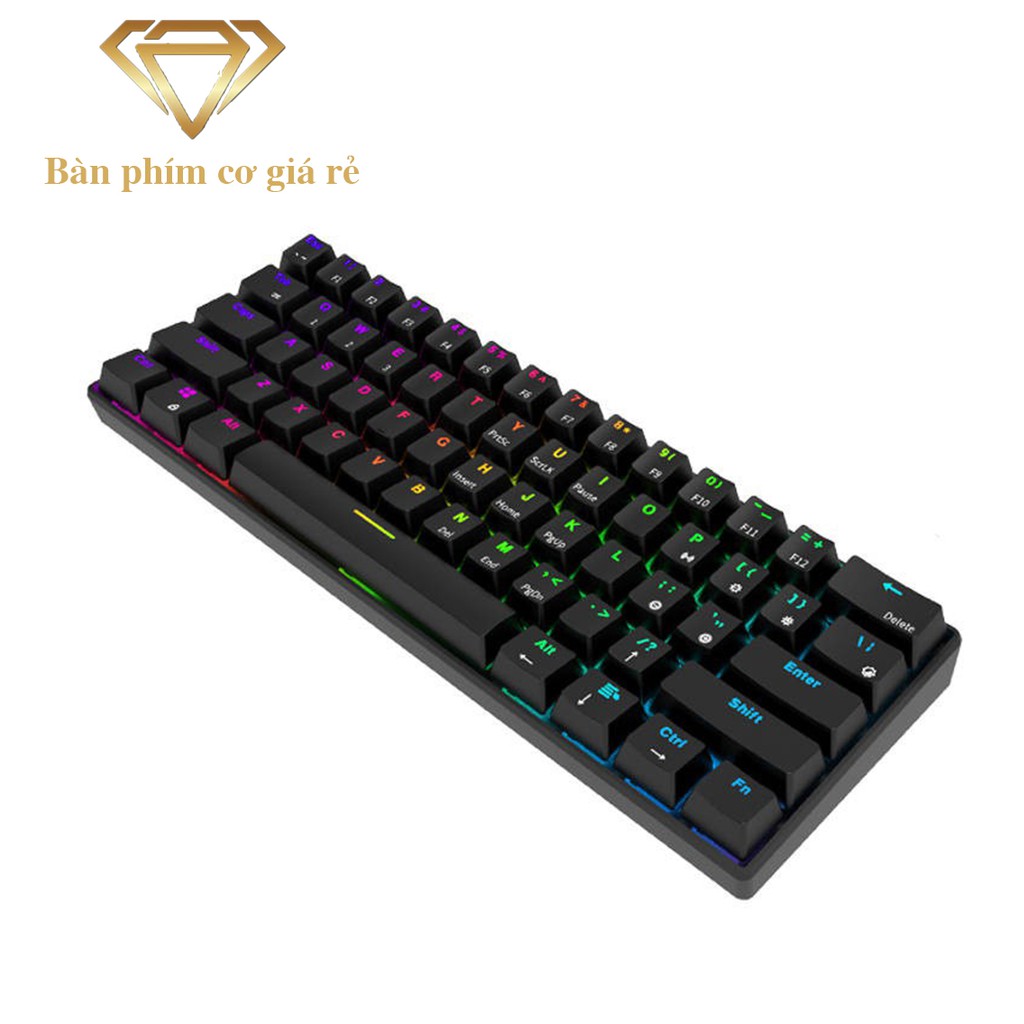 Bàn Phím Cơ Royal Kludge RK61 PRO Gaming Bluetooth 4.0 61 phím so với bàn phím cơ EK387 RGB 78 phím gaming E-Dra