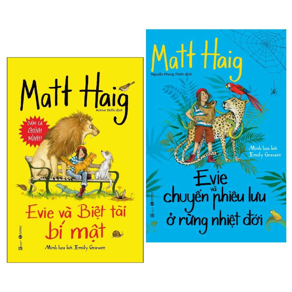 Sách Combo2c: “Evie và Biệt tài bí mật” và ‘Evie và chuyến phiêu lưu ở rừng nhiệt đới”- th