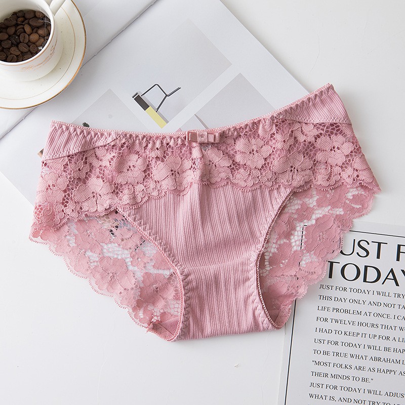 Quần lót nữ ren xuất Nhật mềm mại thoáng khí viền bèo sexy QLN014