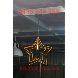 Đèn thả trần hình ngôi sao vàng lấp lánh trang trí cafe, trà sữa FREESHIP