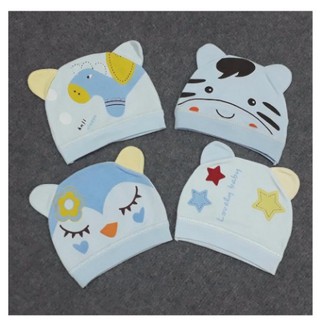 Mũ trùm đầu cotton mềm mại cho bé sơ sinh