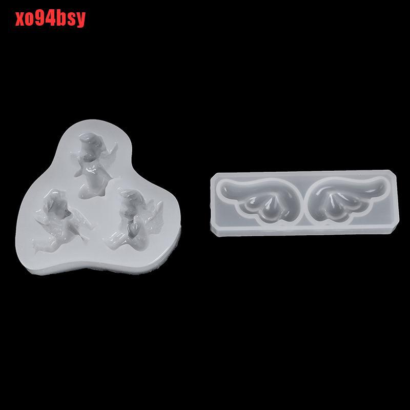 Khuôn Silicone Làm Trang Sức Hình Thiên Thần Xinh Xắn 94bsy
