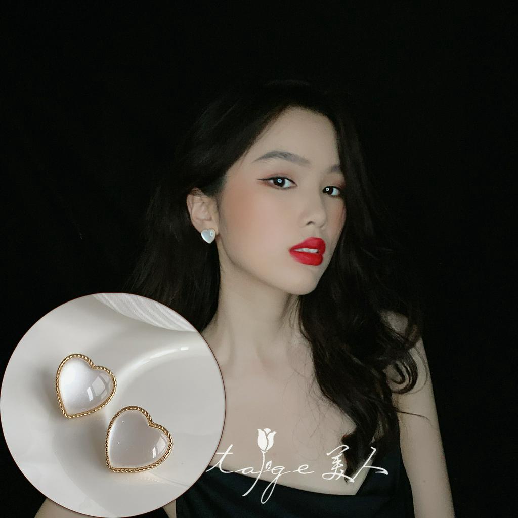 Khuyên tai chấu bạc S925 nhiều kiểu dáng thanh lịch phong cách cung điện vintage